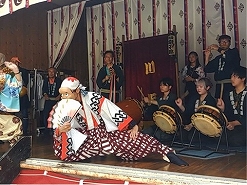 宮神輿の宮立ちの時に川坂囃子連を撮影させて頂きました