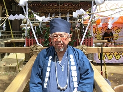 祭り連の会長さんには大変お世話になりました