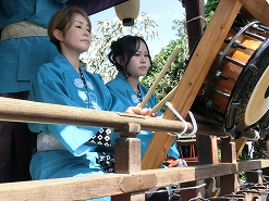 上町にはお囃子を演奏できる方が沢山います
